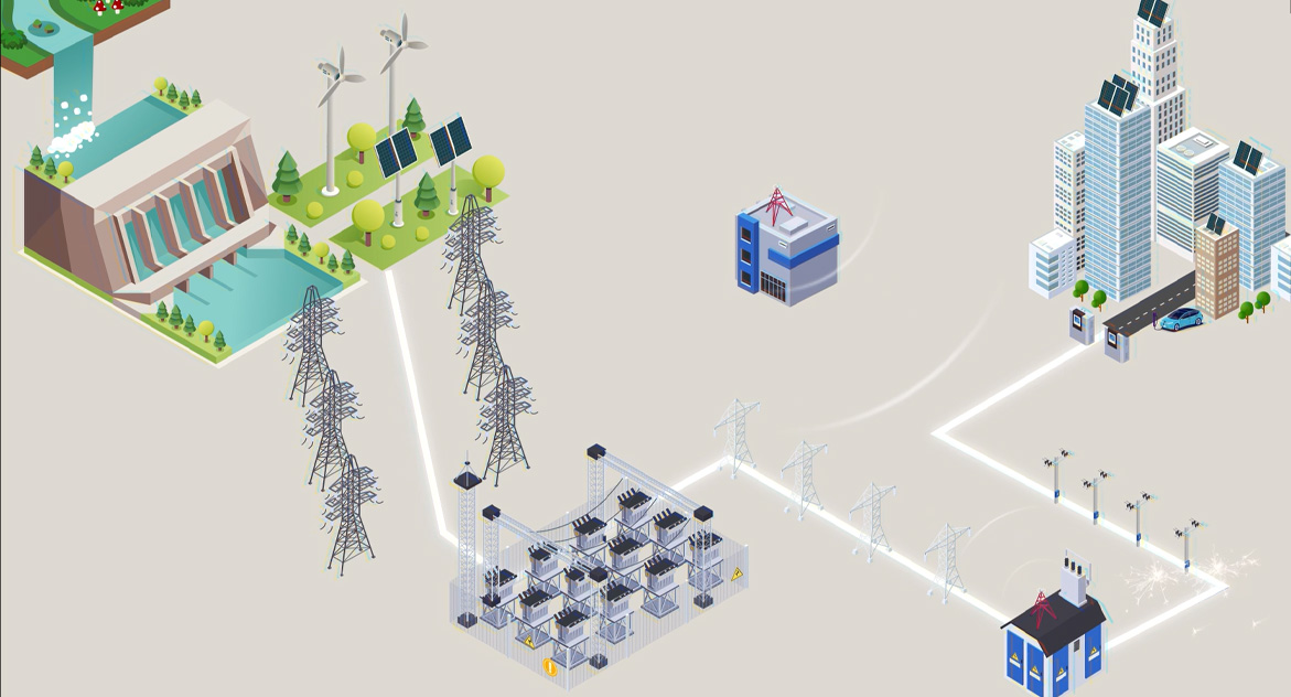 Video que muestra la red de distribución eléctrica de e-distribución