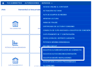 imagen de elección tipo de solicitud